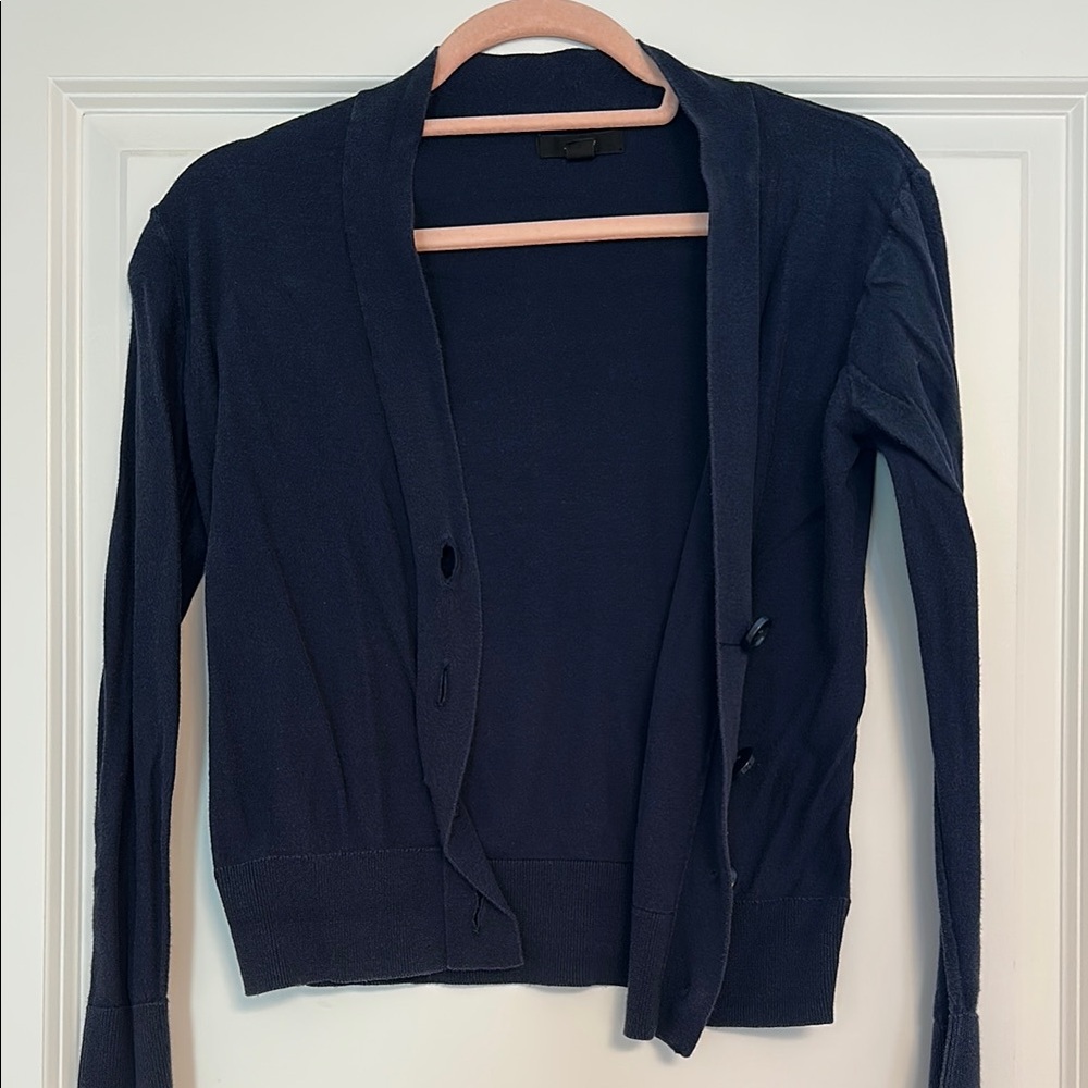 Women's Navy Cardigan Sweater